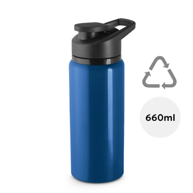 Borraccia in alluminio riciclato con tappo ad apertura Flip Top da 660ml