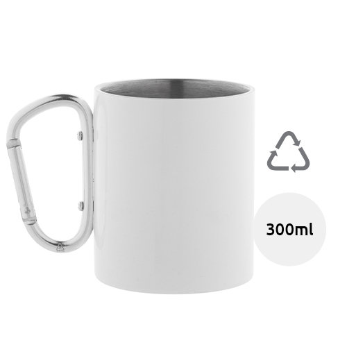 Tazza termica in alluminio riciclato per stampa in sublimazione da 300ml