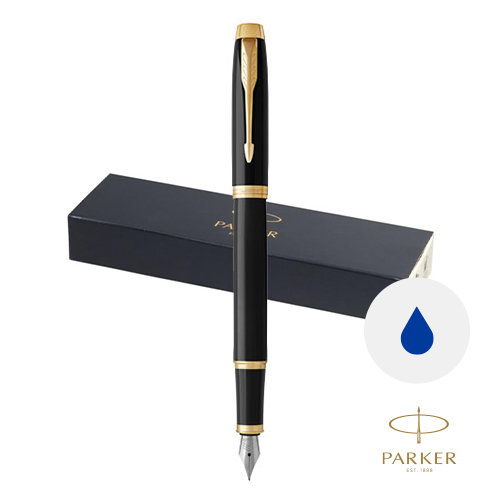 Penna stilografica Parker in alluminio disponibile in vari colori con cappuccio in confezione regalo e refill blu