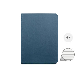 Block notes B7 con 60 pagine a righe in carta riciclata e copertina in cartone