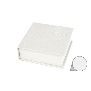 Block note con fogli bianchi realizzato con cartoni del latte riciclati 7.5x7.7cm