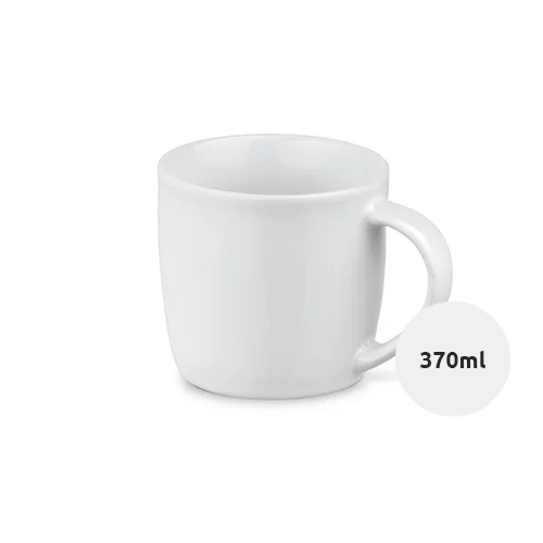 Tazza in ceramica bianca 370ml