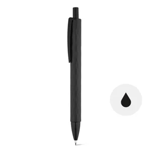 Penna a sfera in carbonato di calcio e PP con meccanismo a scatto e refill nero