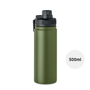 Borraccia isolata sottovuoto doppio strato in acciaio inox con tappo a sorsetto e maniglia da 500 ml