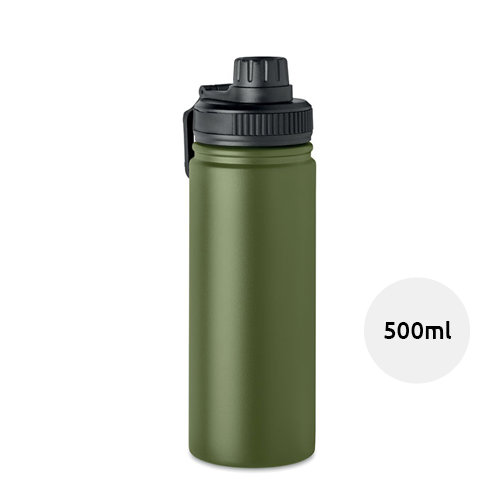 Borraccia isolata sottovuoto doppio strato in acciaio inox con tappo a sorsetto e maniglia da 500 ml