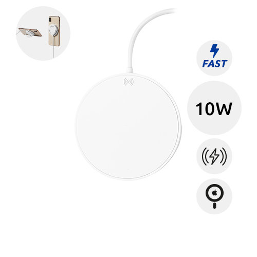 Caricabatterie wireless magnetico in RABS con supporto piegevole per smartphone da 10W