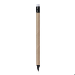 Matita eterna in cartone riciclato con gomma sulla parte superiore