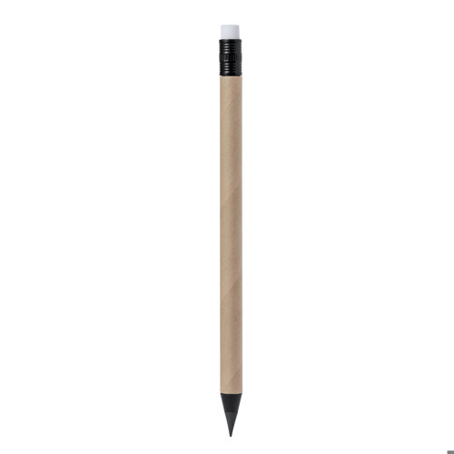 Matita eterna in cartone riciclato con gomma sulla parte superiore