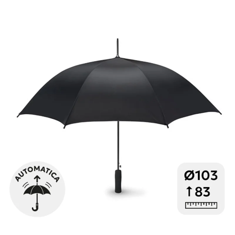 Ombrello automatico 23" con manico dritto in EVA