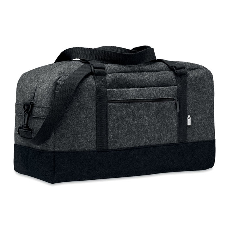 Borsa da viaggio RPET a tracolla con tasche a chiusura a zip 50X24X28cm