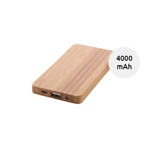 Power bank in bambù da 4000mAh