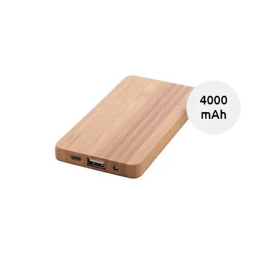 Power bank in bambù da 4000mAh