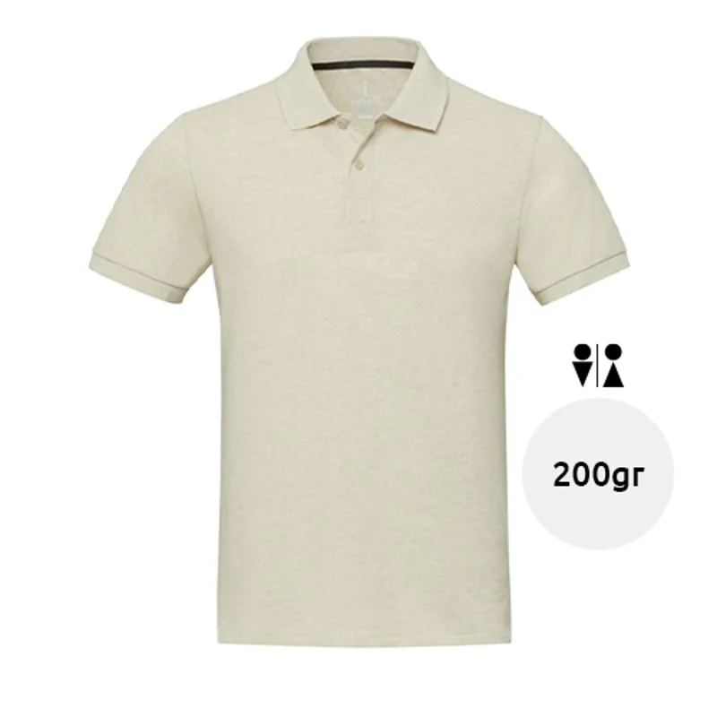 Polo unisex a maniche corte in tessuto riciclato da 200gr con sistema di tracciamento Aware