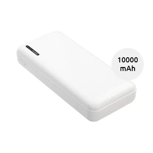 Power bank compatto in ABS con porta USB-C da 10000mAh