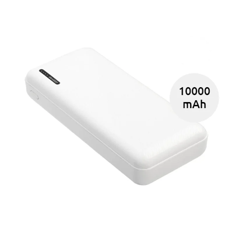 Power bank compatto in ABS con porta USB-C da 10000mAh