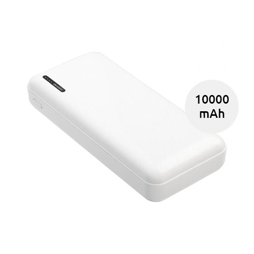 Power bank compatto in ABS con porta USB-C da 10000mAh