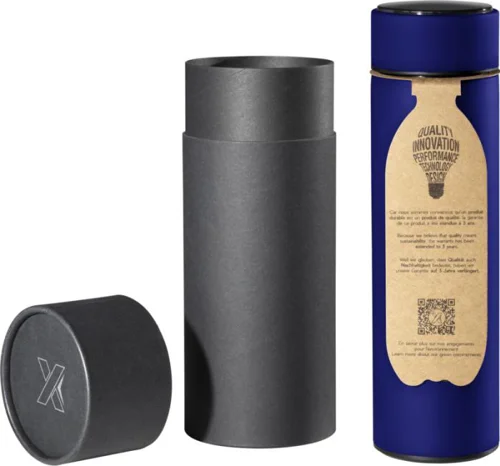 Borraccia termica a marchio SCX design smart con display sul tappo che indica la temperatura in scatola regalo da 500ml