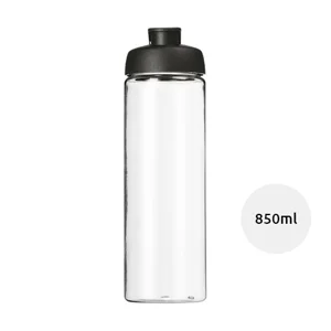 Borraccia in PET da 850 ml con coperchio a scatto