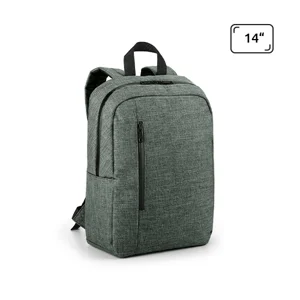 Zaino porta pc da 14'' in poliestere 600D ad alta densità con scomparto interno foderato e spallacci imbottiti