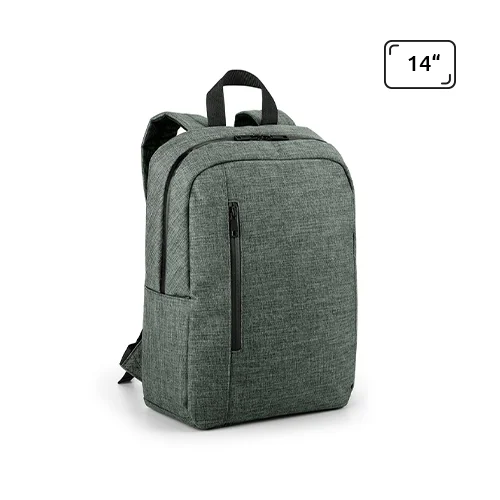 Zaino porta pc da 14'' in poliestere 600D ad alta densità con scomparto interno foderato e spallacci imbottiti