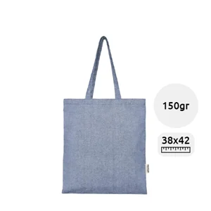 Shopper in cotone e poliestere riciclati con sistema di tracciamento Aware da 150gr 38x42cm