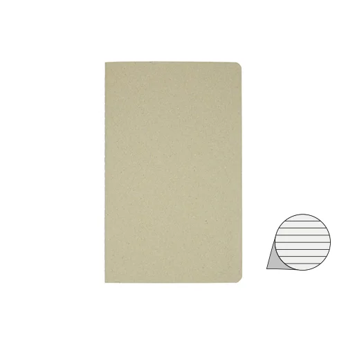 Block notes in cartone riciclato con 80 fogli a righe in 100% FSC made in Italy 20.5x12.5 cm