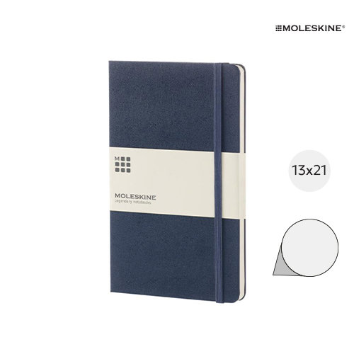 Block note Moleskine con copertina rigida e fogli neutri color avorio 13x21cm