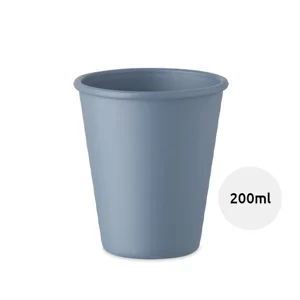Bicchiere monostrato riutilizzabile in plastica di mais da 200ml