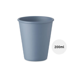 Bicchiere monostrato riutilizzabile in plastica di mais da 200ml