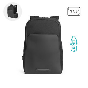 Zaino porta pc da 17.3" e borsa termica in RPET con schienale imbottito e cinghia per trolley