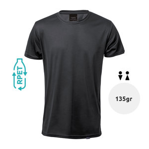 T-shirt unisex sportiva colori assortiti a girocollo taglio regolare in RPET 135gr