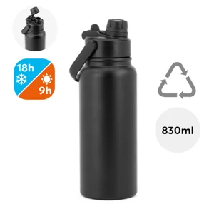 Borraccia termica in acciaio inossidabile riciclato con apertura filp top da 830ml