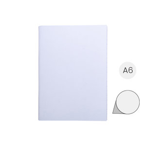 Block notes A6 con 32 fogli bianchi e copertina in carta personalizzabile