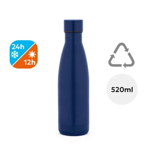 Borraccia termica in acciaio inox riciclato finitura opaca 520ml