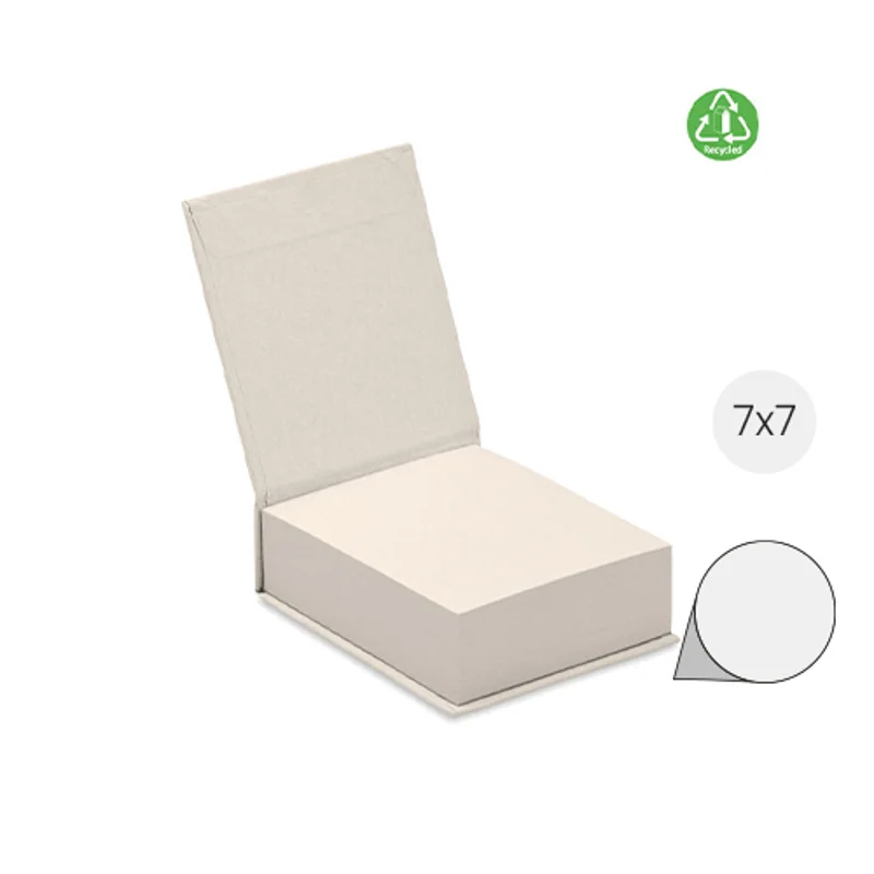 Blocknotes in cartone 70% cartone del latte riciclato e 30% carta riciclata