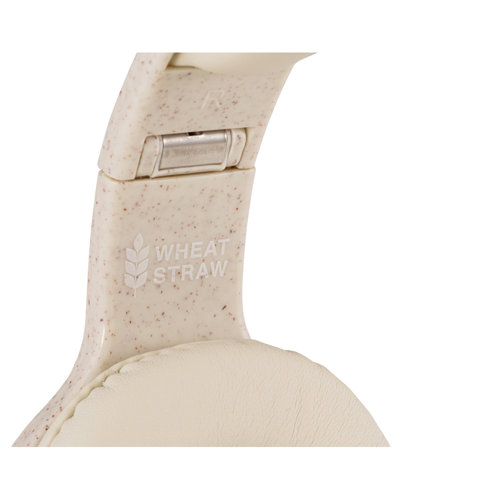 Cuffie Wireless pieghevoli in fibra di paglia di grano e ABS