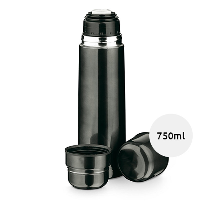 Thermos in acciaio inox con 2 tazze con confezione regalo da 750 ml