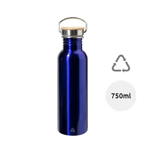 Borraccia in acciaio riciclato con tappo in bambù da 750ml