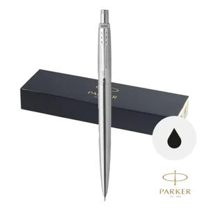 Portamina Parker in acciaio inossidabile con gomma intergrata e meccanismo a scatto