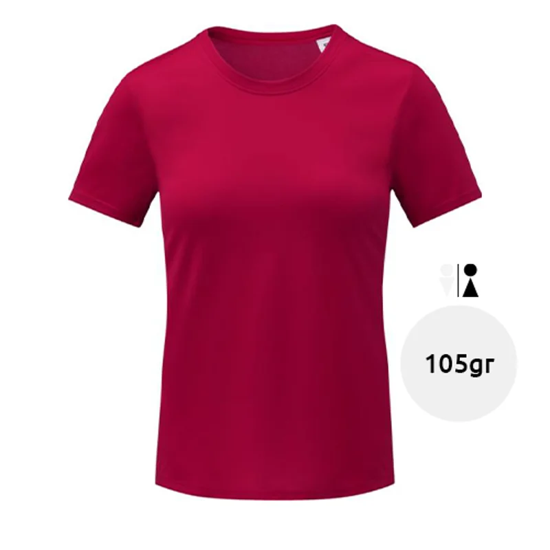 T-shirt in poliestere da donna a maniche corte cool fit 105gr
