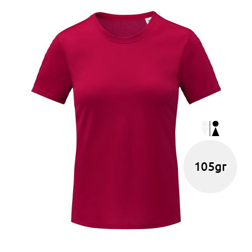 T-shirt in poliestere da donna a maniche corte cool fit 105gr