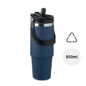 Bicchiere in acciaio inox riciclato a doppio strato da 850 m