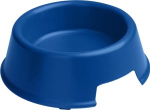 Ciotola per cani in plastica con piedini in gomma