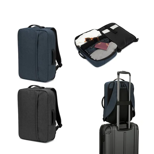 Zaino porta pc da 15" in poliestere riciclato con grande tasca centrale