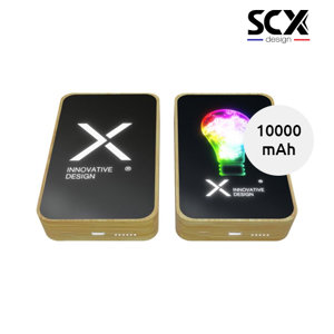 Power bank in bambù con MagSafe da 10000 mAh SCX design