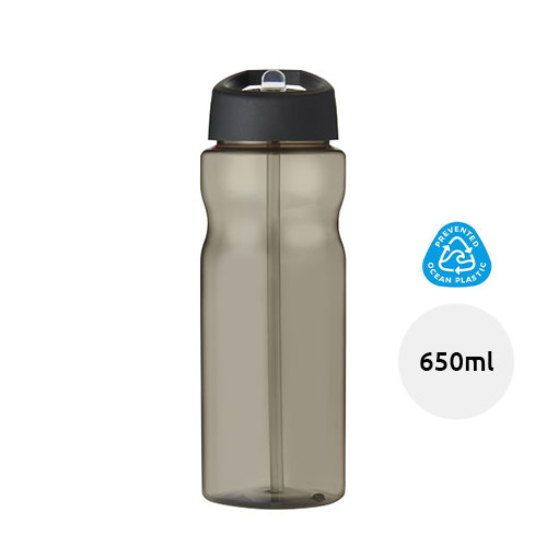 Borraccia sportiva da 650ml realizzata in plastica riciclata con coperchio e beccuccio