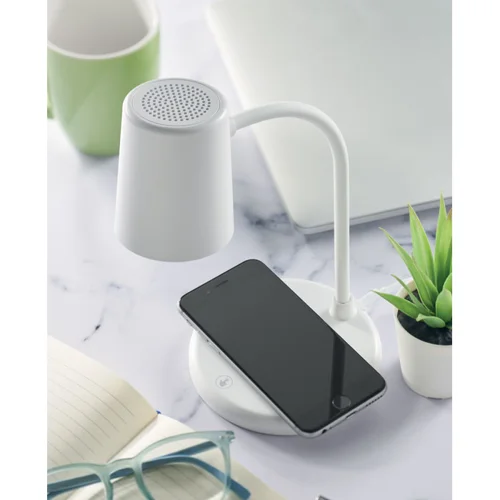 Lampada da ufficio con ricarica wireless e speaker