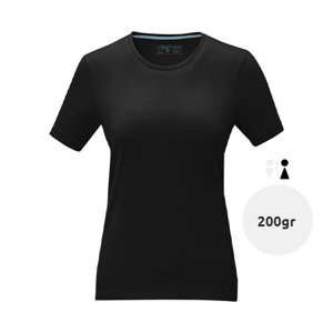 T-shirt da donna colori assortiti a girocollo taglio regolare in cotone biologico ed elastan 200gr