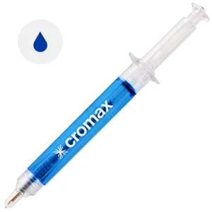 Penna a sfera a forma di siringa refill blu ø11×127 mm