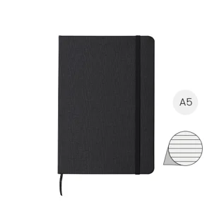 Block notes A5 con copertina in RPET e fogli a righe